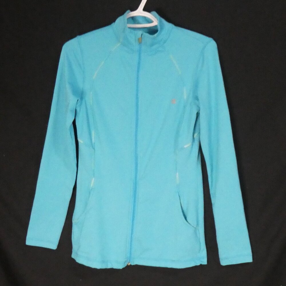 CHAMPION | small |  Blue Zip-Up Exercise - Athletic Jacket